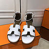 Hermes Oran ankle sandals White - 1