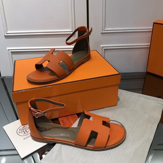 Hermes Oran ankle sandals Orange - 1