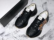 Women's Rhyton Gucci with Tiger print sneaker black - 2