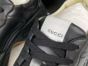 Women's Rhyton Gucci with GC Band print black sneaker - 2