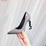 YSL SIGNATURE GRAY HEEL - 5