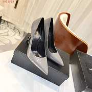 YSL SIGNATURE GRAY HEEL - 4