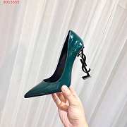 YSL SIGNATURE DARK GREEN HEEL - 5