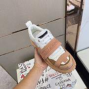 Dolce & Gabbana low sneaker pink  white beige - 5