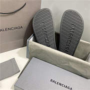 BALENCIAGA Black Logo Pool Slides - 4