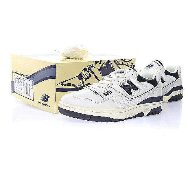 New Balance 550 Aime Leon Dore White Navy - BB550ALF - 1