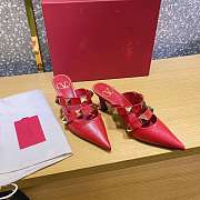 ROMAN STUD MULE IN CALFSKIN ROSSO VALENTINO 65 MM - 6