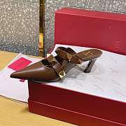 ROMAN STUD MULE IN CALFSKIN FONDANT 65 MM - 6