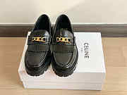 CELINE MARGARET LOAFER WITH TRIOMPHE CHAIN IN POLISHED BULL - 4