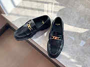 CELINE MARGARET LOAFER WITH TRIOMPHE CHAIN IN POLISHED BULL - 5