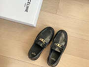 CELINE MARGARET LOAFER WITH TRIOMPHE CHAIN IN POLISHED BULL - 6