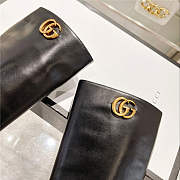 Gucci Black 598170 Double G Leather Knee Boots - 6