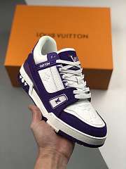 LV TRAINER SNEAKER PURPLE WHITE - 1