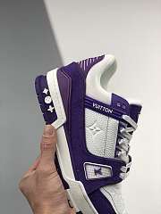 LV TRAINER SNEAKER PURPLE WHITE - 2