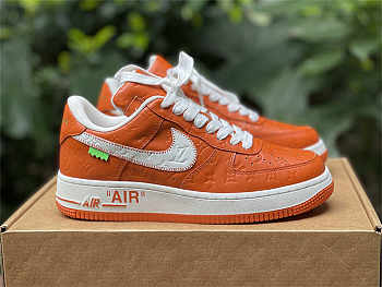 Louis Vuitton x Nike Air Force 1 Orange