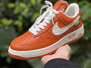 Louis Vuitton x Nike Air Force 1 Orange - 2