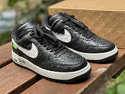 Louis Vuitton x Nike Air Force 1 Black White - 1