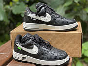 Louis Vuitton x Nike Air Force 1 Black White - 4