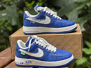 Louis Vuitton x Nike Air Force 1 Marine Blue - 4