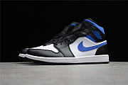 Jordan 1 Mid White Black Racer Blue 554724-140 - 4