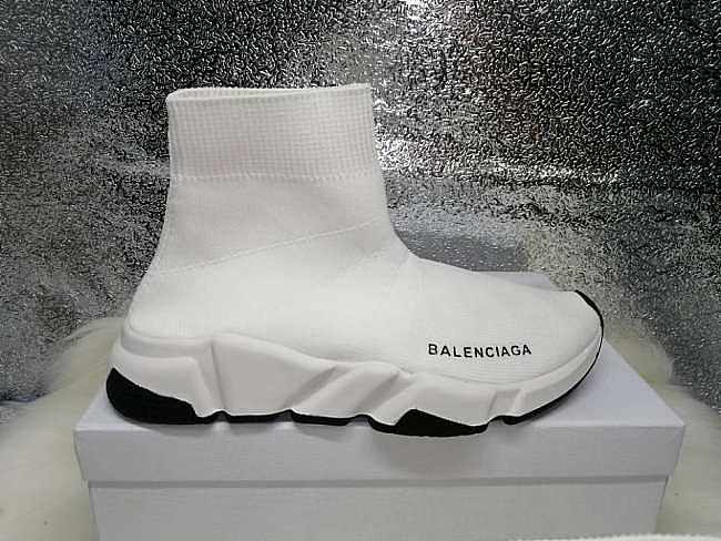 Balenciaga Speed Stretch-knit Mid Sneakers - 1