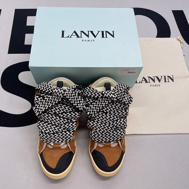 Lanvin Leather Curb Black Brown - 1