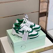 OFF-WHITE Out of Office Low Top Green Dirty White OMIA189R21LEA001 - 5