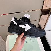 OFF-WHITE Out Of Office OOO Low Tops Black Gray White FW21 OMIA189F21LEA0011001 - 4