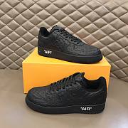 Louis Vuitton x Nike Air Force 1 Black  - 5