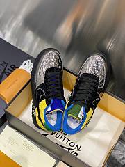 Louis Vuitton x Nike Air Force 1 Blue Yellow  - 5