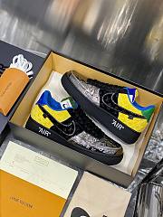 Louis Vuitton x Nike Air Force 1 Blue Yellow  - 6