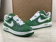 Louis Vuitton x Nike Air Force 1 Green  - 3