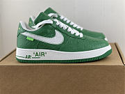 Louis Vuitton x Nike Air Force 1 Green  - 5