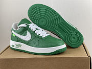 Louis Vuitton x Nike Air Force 1 Green  - 6