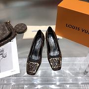 Louis Vuitton LV Women Madeleine Slingback Pump in Patent Monogram Canvas-Brown - 4