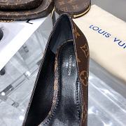 Louis Vuitton LV Women Madeleine Slingback Pump in Patent Monogram Canvas-Brown - 2