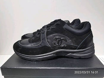 Chanel Low Top Trainer Black G34360 Y53536 94305