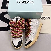 Lanvin Leather Curb White Black  - 1