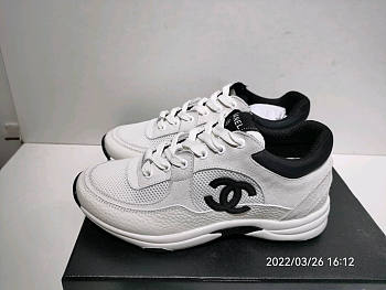 Chanel  Low Sneakers Logo Chanel Black & White 