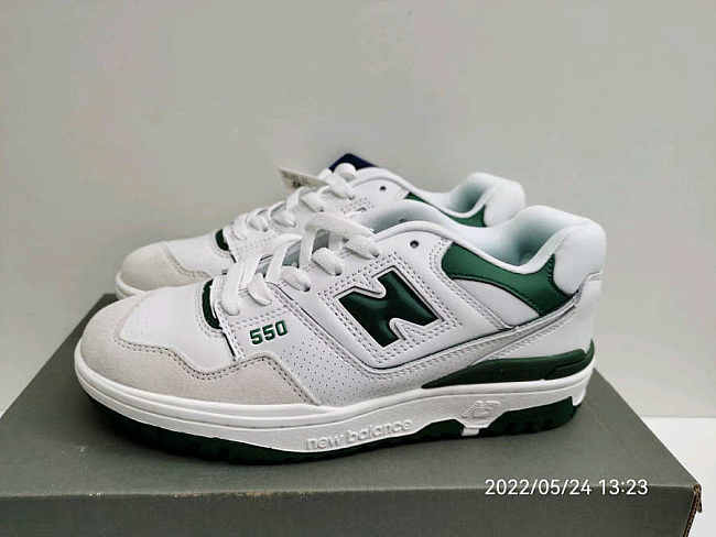 New Balance 550 White Green - BB550WT1 - 1