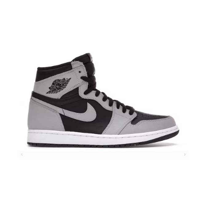 Jordan 1 Retro High Black White Light Smoke Grey  555088-035 - 1