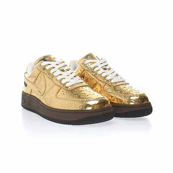 Louis Vuitton Nike Air Force 1 Low By Virgil Abloh Metallic Gold AEU3BM16M695-54BC