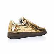 Louis Vuitton Nike Air Force 1 Low By Virgil Abloh Metallic Gold AEU3BM16M695-54BC - 5