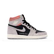 Air Jordan 1 Retro High Neutral Grey Hyper Crimson 555088-018 - 1