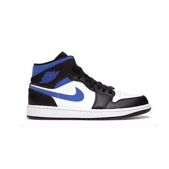 Jordan 1 Mid White Black Racer Blue 554724-140