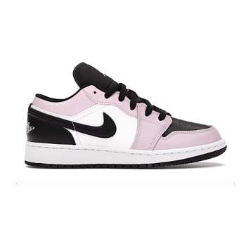 AIR JORDAN 1 LOW GS LIGHT ARCTIC PINKWHITEBLACK 554723-601