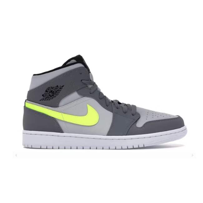 Air Jordan 1 Mid Gunsmoke Volt 554724-072 - 1