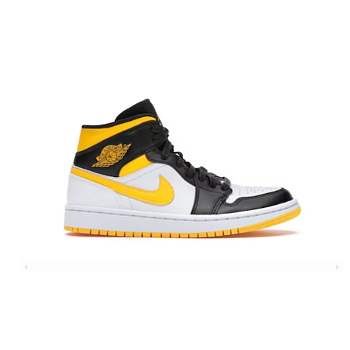 Air Jordan 1 Mid Laser Yellow Black  CV5276-107