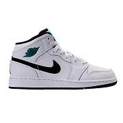 Air Jordan 1 Mid White Green Mint  554725-122 - 1