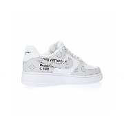 Louis Vuitton Nike Air Force 1 Low By Virgil Abloh Grey White LD4631-201 - 5